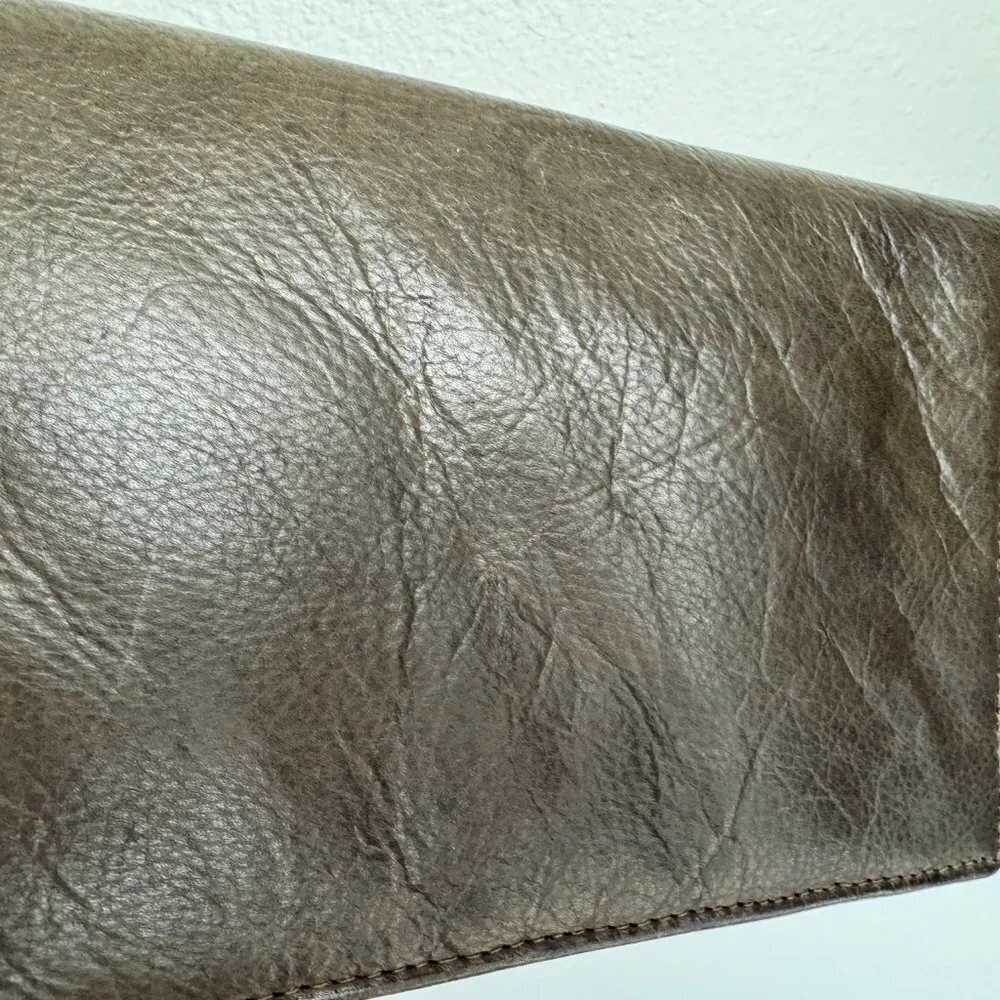 Large Genuine Leather Wallet Travel Passport Cards ID